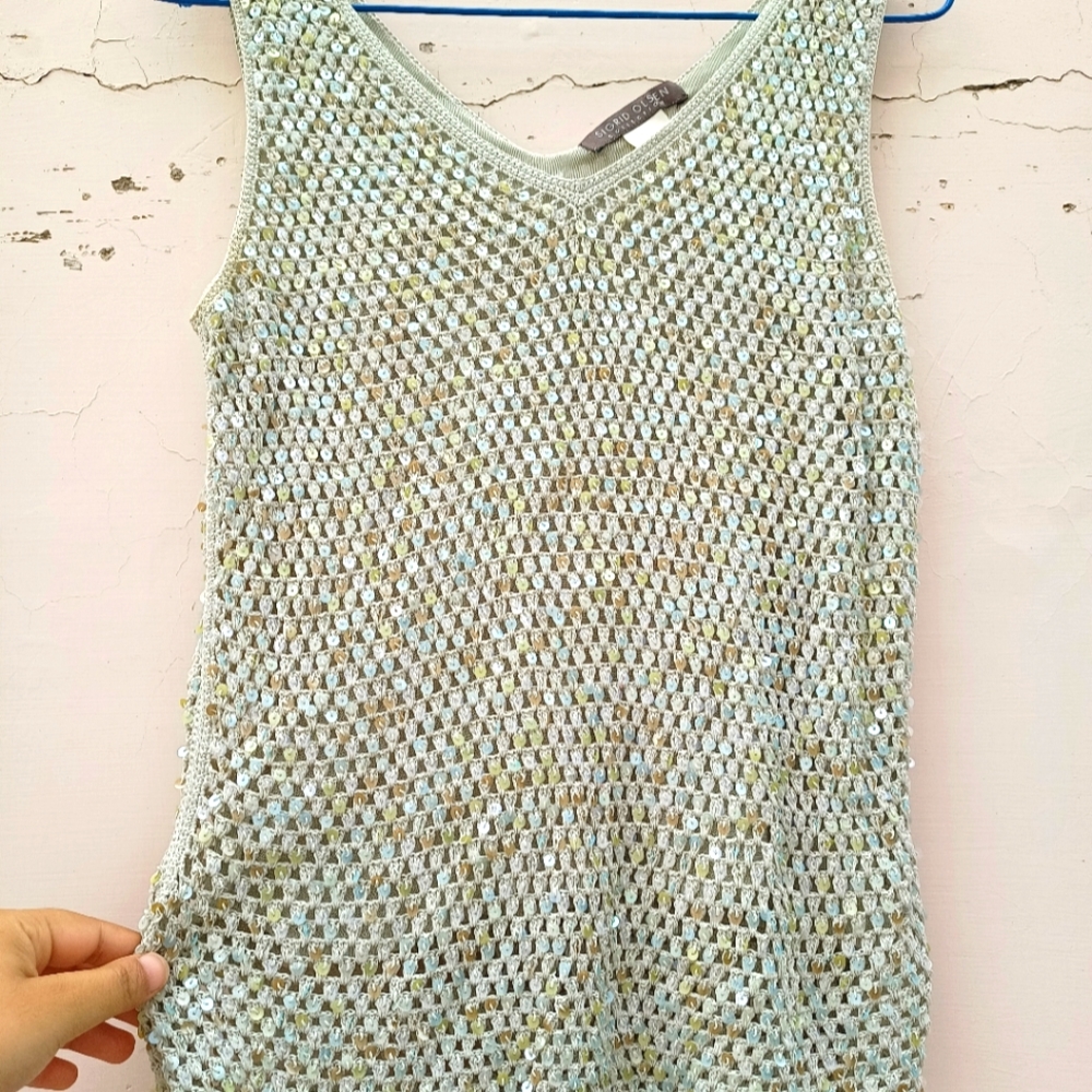 Sequin crochet top - Picture 3 of 5